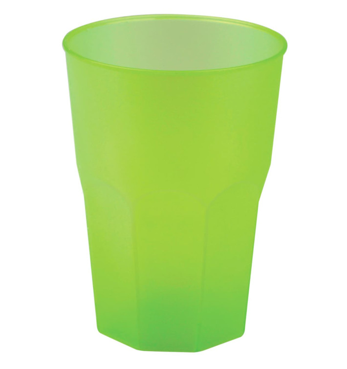 Plastic PP beker "Frost" limoengroen 350ml (420 stuks)