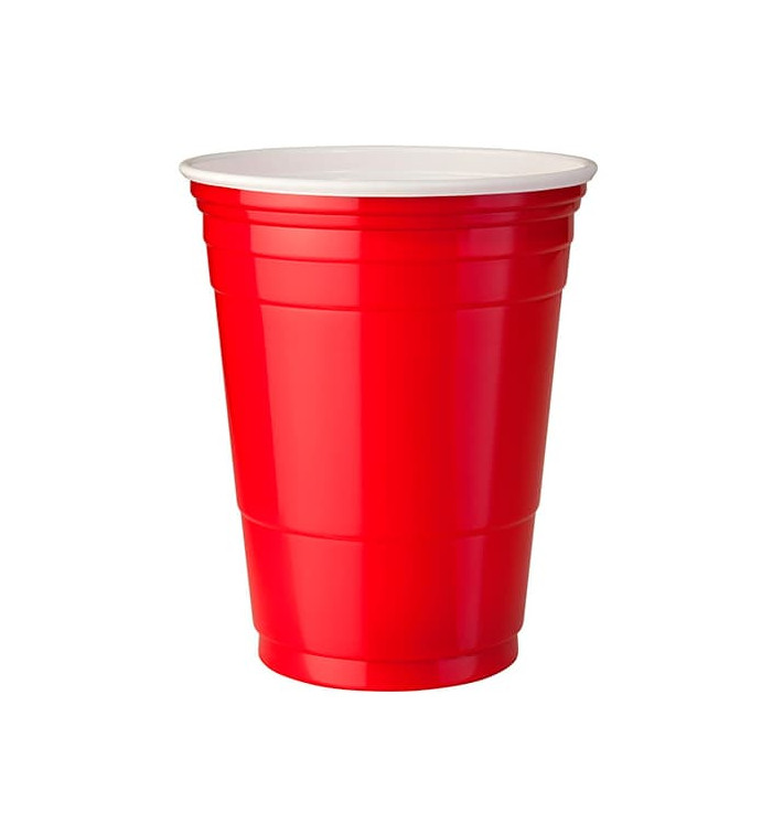 Plastic PS beker Amerikaanse Red Party Bekers 470ml (50 stuks)