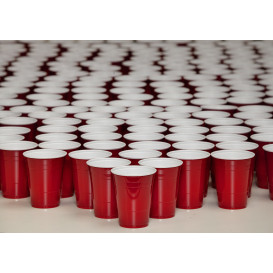 Plastic PS beker Amerikaanse Red Party Bekers 360ml (1000 stuks)