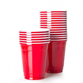 Plastic PS beker Amerikaanse Red Party Bekers 470ml (1000 stuks)