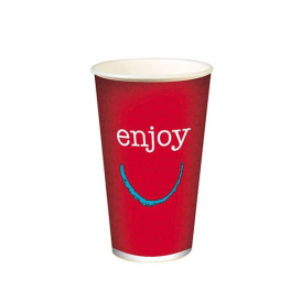 Papieren beker "Enjoen" 22 Oz/ 680 ml Ø9,0cm (1000 stuks)