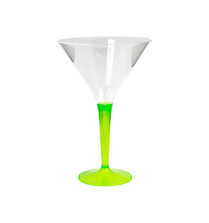 Plastic stamglas Cocktail groen 100 ml (6 stuks) 