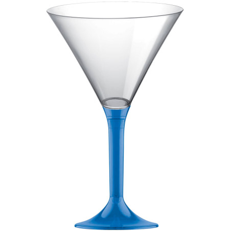 Plastic stamglas Cocktail blauw transparant 185ml 2P (20 stuks)