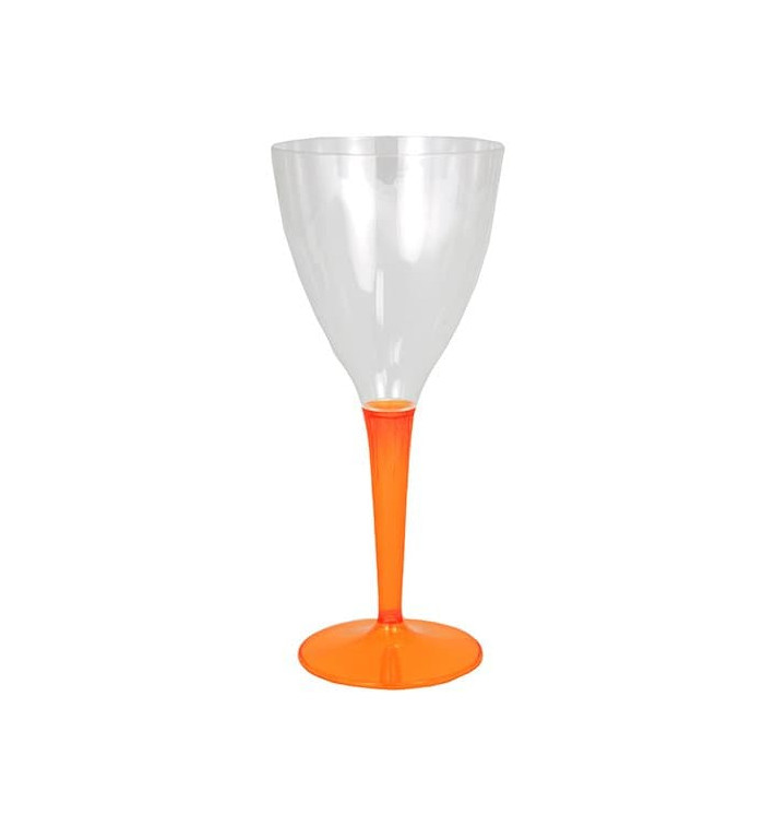 Plastic stamglas wijn oranje 130ml (60 stuks)