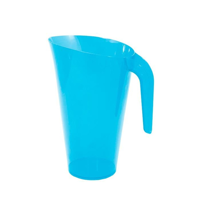 Plastic pot PS Herbruikbaar turkoois 1.500 ml (20 stuks)