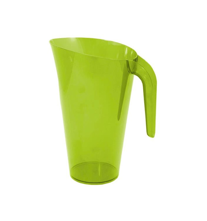 Plastic pot PS Herbruikbaar groen 1.500 ml (1 stuk)