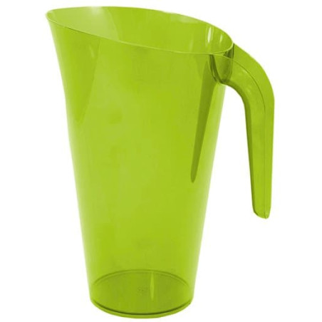 Plastic pot PS Herbruikbaar groen 1.500 ml (1 stuk)