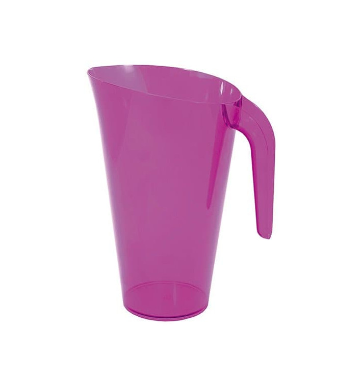 Plastic pot PS Herbruikbaar aubergine kleur 1.500 ml (20 stuks)