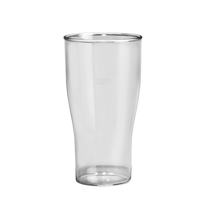 Plastic Pint glas SAN Herbruikbaar transparant 350ml (5 stuks) 