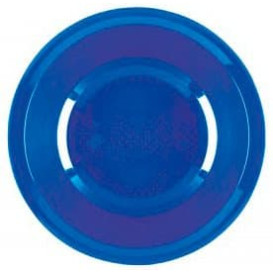 Plastic bord Diep mediterranean blauw "Rond vormig" PP Ø19,5 cm (600 stuks)