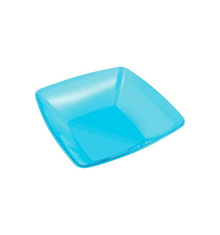 Plastic Kom PS Kristal Hard turkoois 3500ml 28x28cm (1 stuk) 