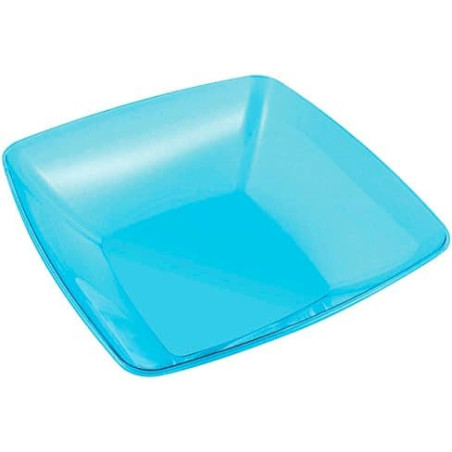 Plastic Kom PS Kristal Hard turkoois 3500ml 28x28cm (1 stuk) 