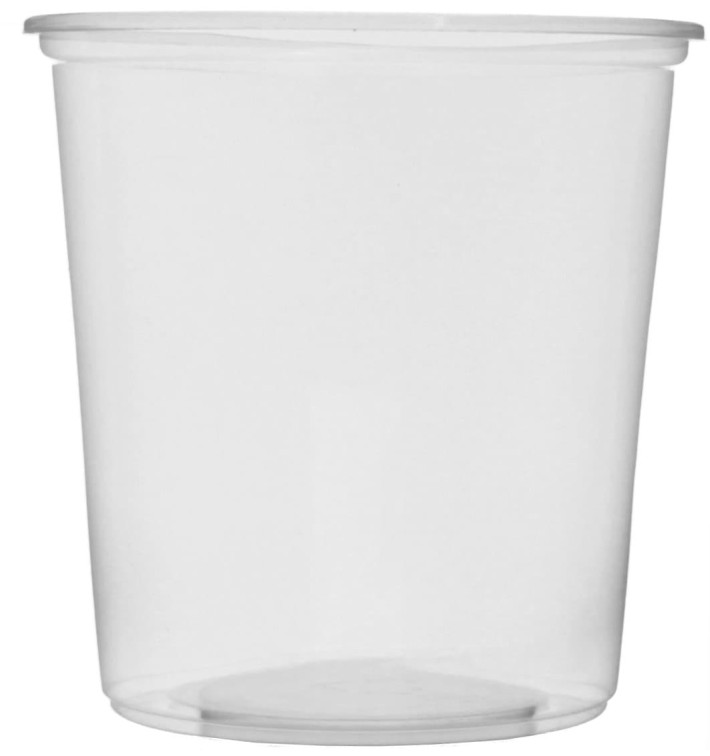 Plastic deli Container transparant PP 500ml Ø10,5cm (100 stuks)