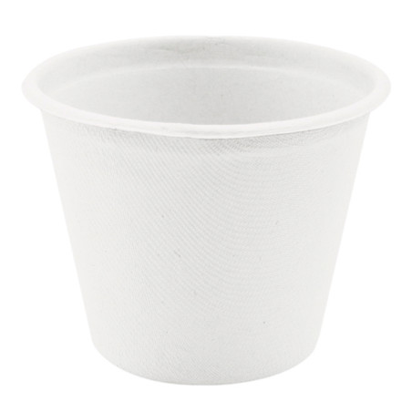 Suikerriet Container wit Ø9,5cm 425ml (50 stuks) 