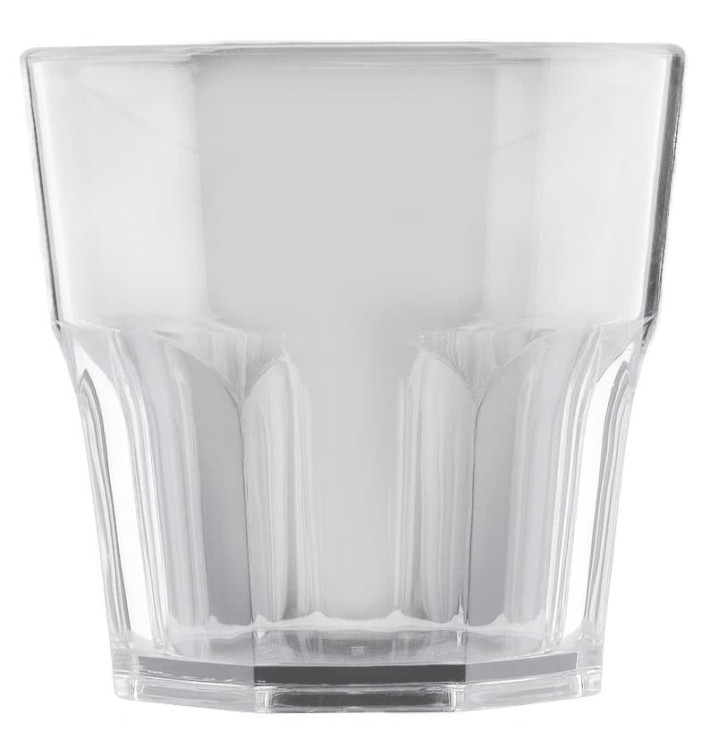 Plastic glas SAN Herbruikbaar "mini Drink" transparant 160ml (96 stuks)