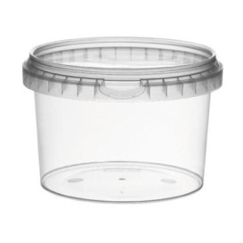 Plastic deli Container met Plastic Deksel PP Onbreekbaar 120ml Ø6,9cm (1000 stuks)