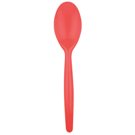 Plastic lepel  PS "Easy" rood 18,5 cm (500 stuks)