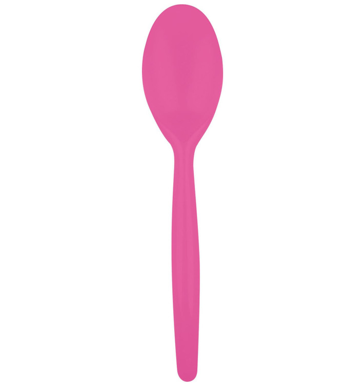 Plastic lepel  PS "Easy" fuchsia 18,5 cm (500 stuks)