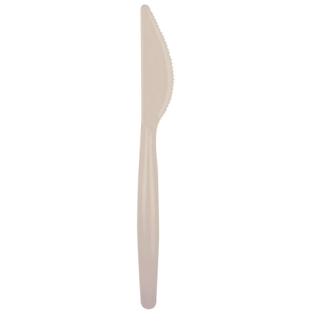 Plastic PS mes  "Easy" beige 18,5cm (500 stuks)