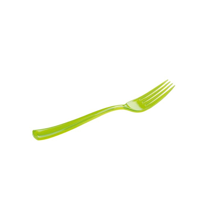 Plastic vork Premium groen 19cm (180 stuks)