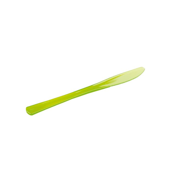 Plastic mes Premium groen 20cm (250 stuks)