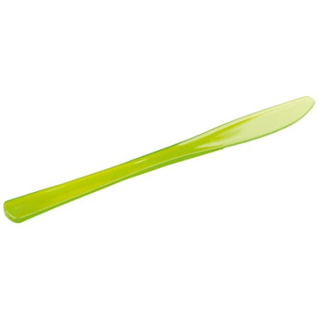 Plastic mes Premium groen 20cm (250 stuks)