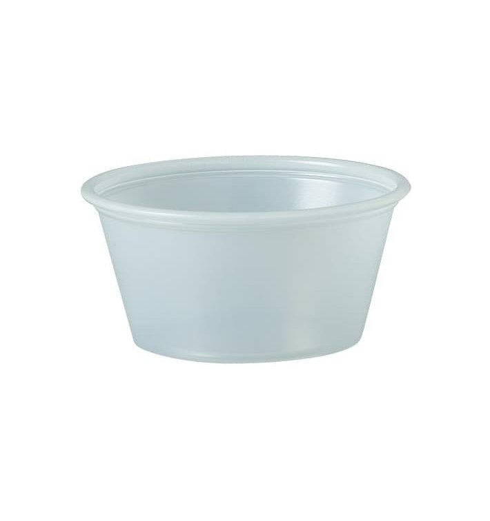 Plastic souffle beker PS transparant 60ml Ø6,6cm (250 stuks) 