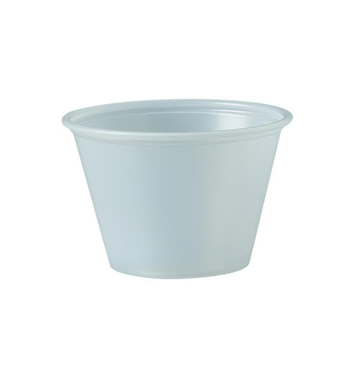 Plastic souffle beker PS transparant 75ml Ø6,6cm (250 stuks) 