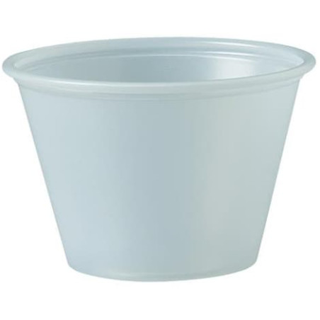 Plastic souffle beker PS transparant 75ml Ø6,6cm (250 stuks) 