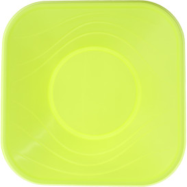 Plastic Kom PP Vierkant "X-Table" Lime 18x18cm (8 stuks) 