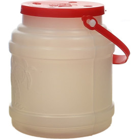 Plastic melk Container met handvat en Deksel 500 ml (10 stuks) 