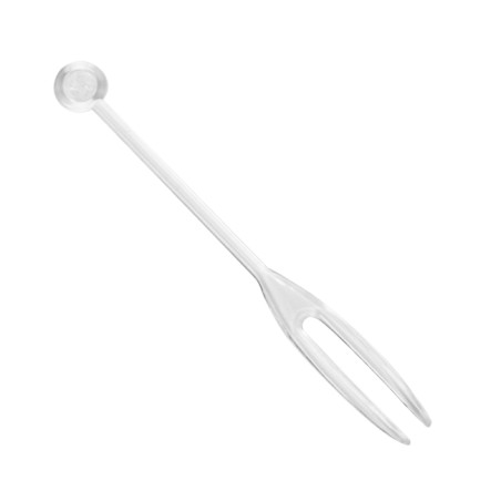 Plastic vleespennen "Snack Stick" transparant 7,5cm (250 stuks)