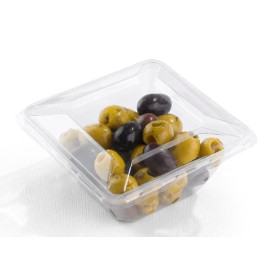 Plastic mini-Kom PET hittebestendig 175ml 9x9x4cm (600 stuks)