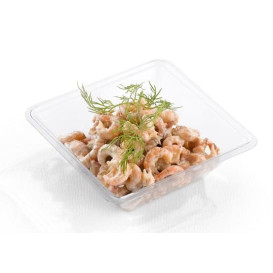 Plastic mini-Kom PET hittebestendig 175ml 9x9x4cm (600 stuks)