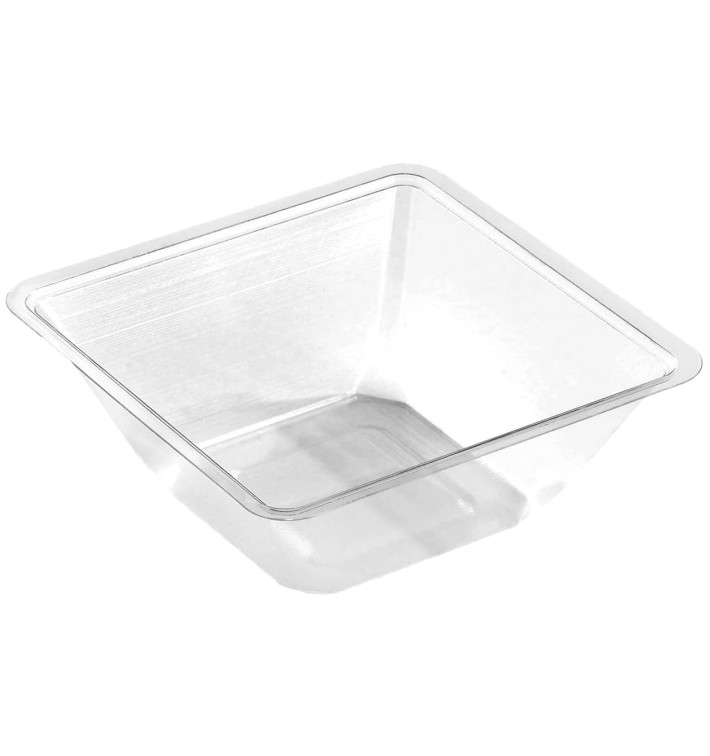 Plastic mini-Kom PET hittebestendig 175ml 9x9x4cm (600 stuks)