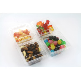 Plastic mini-Kom PET hittebestendig 250ml 9x9x6cm (50 stuks) 