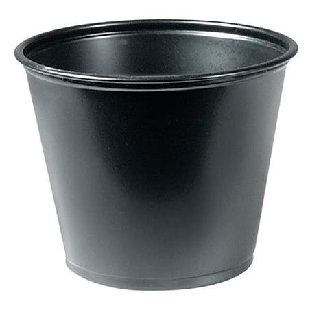 Plastic PP Soufflébeker zwart 165ml Ø7,5cm (125 stuks) 