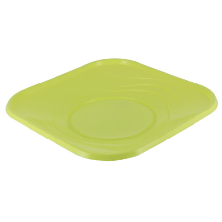 Herbruikbare Bord Economische PP "X-Table" Lime 23x23cm (8 stuks)