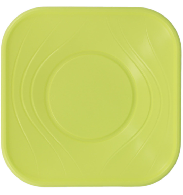 Plastic Kom PP Vierkant "X-Table" Lime 18x18cm (8 stuks) 