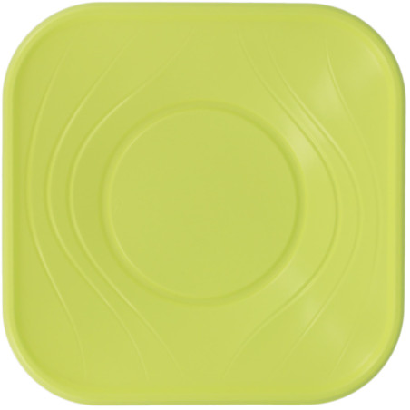 Plastic Kom PP Vierkant "X-Table" Lime 18x18cm (8 stuks) 