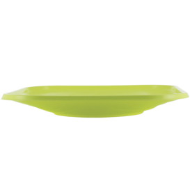 Plastic Kom PP Vierkant "X-Table" Lime 18x18cm (8 stuks) 