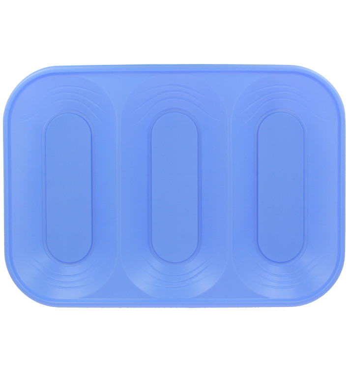 Plastic dienblad microgolfbaar "X-Table" 3C paars 33x23cm (2 stuks) 