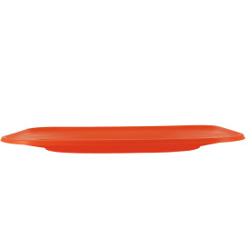 Plastic dienblad microgolfbaar "X-Table" oranje 33x23cm (60 stuks)