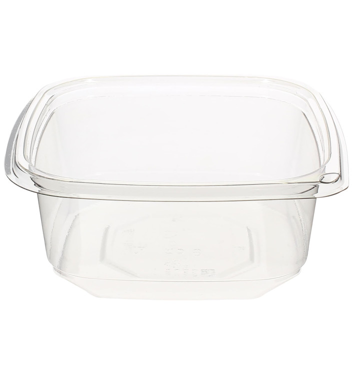 Plastic deli Container PET onverbrekelijk 375ml 12x12x4cm (1000 stuks)