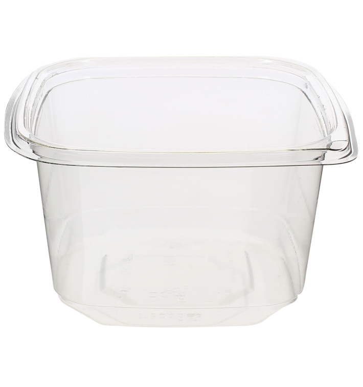 Plastic deli Container PET onverbrekelijk 600ml 12x12x7cm (1000 stuks)