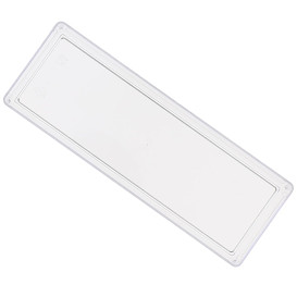 Plastic dienblad PS Rechthoekige vorm transparant 4,6x13cm (500 stuks)