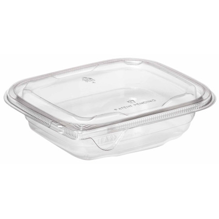 Plastic deli Container PET onverbrekelijk 500ml 14x12x5cm (84 stuks)