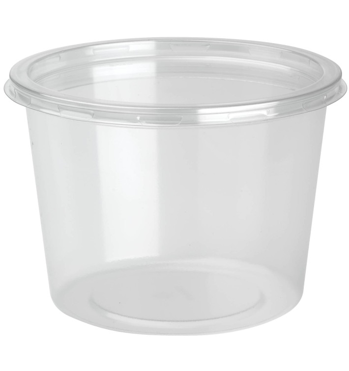 Plastic deli Container met Deksel rPET "DeliLite" 24,6Oz/700ml (300 stuks)