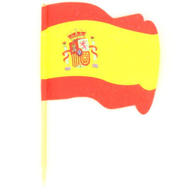 Spain Flag vleespennen 6,5cm (14400 stuks)