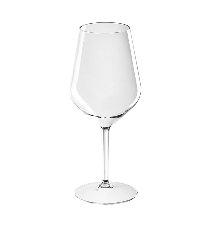 Plastic herbruikbaar glas Wijn "Tritan" transparant 470ml (6 stuks)